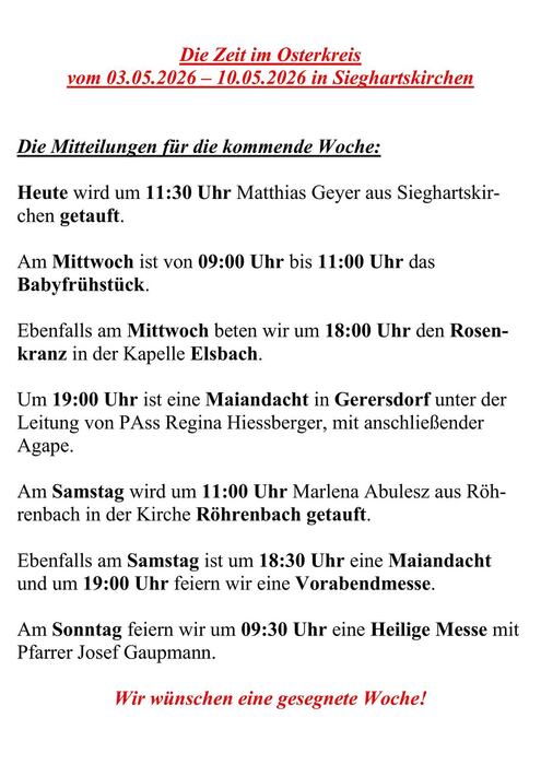 Mitteilungen